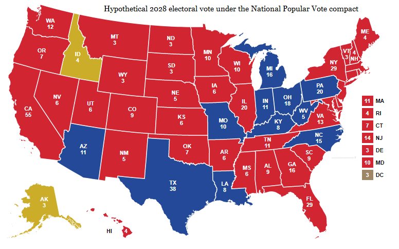 electoral map - hypothetical