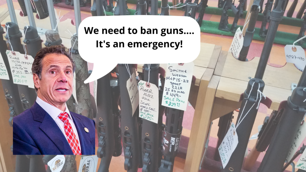 Cuomo wants to ban guns